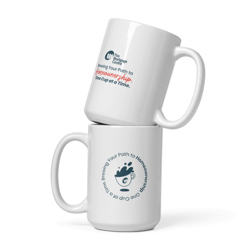 Brewing Your Path to Homeownership White Glossy Mug