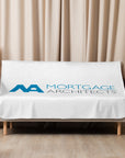 Mortgage Architects Logo-Emblazoned Sherpa Throw